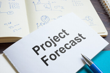 Project forecast and documents. Business planning.