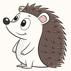 Fototapeta premium Hedgehog Vector Illustration