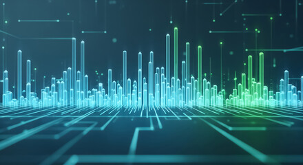 Organic Crystal Area Chart Updating in a Cyberspace Landscape