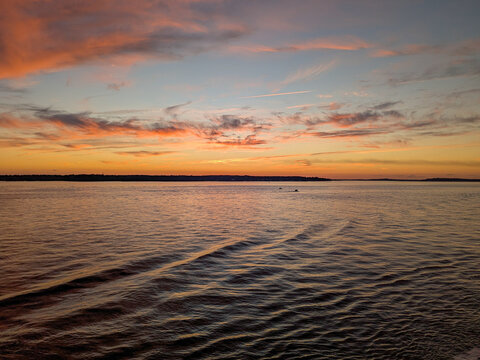 sunset over the Chesapeake Bay 