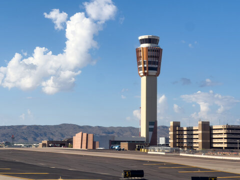 Air Traffic Control Tower at the Phoenix Sky Harbor International Airport in Arizona