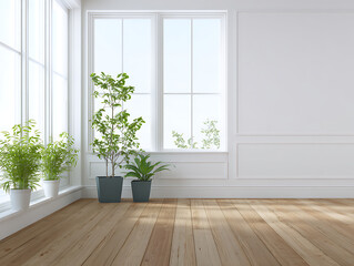 Fototapeta premium empty room with window