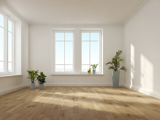 Fototapeta premium empty room with window