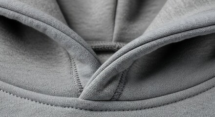 Gray Hoodie Close-up