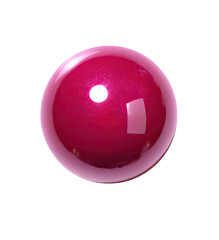 Fototapeta premium A glossy, vibrant, deep-red sphere