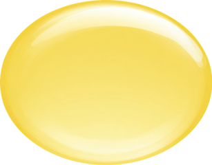 A bright, smooth, yellow circle.  Glossy, round button