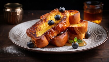 culinary artistry challah french toast with a touch of elegance