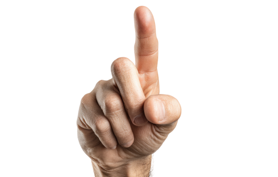 Close-up of a hand pointing upward (1)