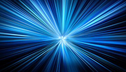 Bright Blue Light Streaks Contrasting Dark Shades