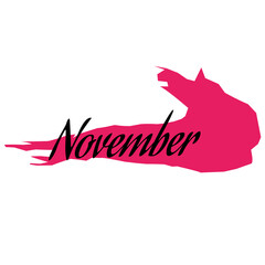 Vector ilustration November 