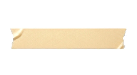 Beige Masking Tape Strip Adhesive Isolated Design Texture Object Craft Supply Office on transparent background