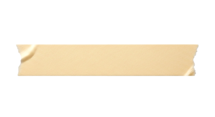 Beige Masking Tape Strip Adhesive Isolated Design Texture Object Craft Supply Office on transparent background