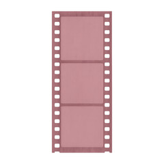 Obraz premium PNG Vintage pink filmstrip design element.