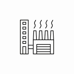 factory chimney icon sign vector