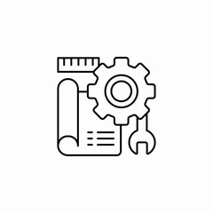 project plan icon sign vector