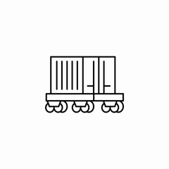train wagon icon sign vector