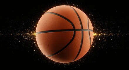 Fototapeta premium Basketball sports equipment action dynamic