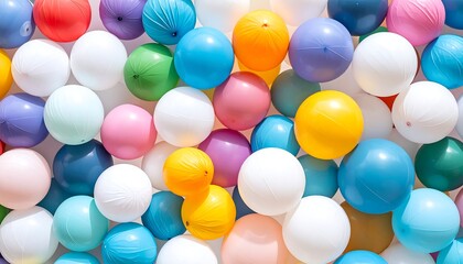 Colorful balloon wall