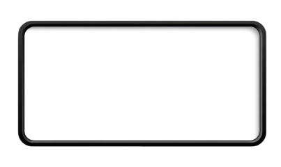 Blank rectangular frame.  A simple, empty, black-bordered white rectangle