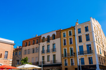 Fototapeta premium Place de la République de Perpignan en France