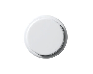 Plain white circular button