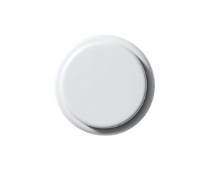 Plain white circular button
