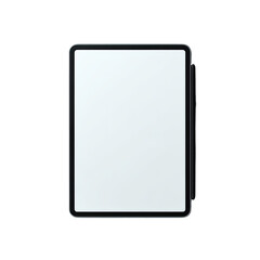 Blank tablet,?black?frame,?white?screen,?digital?device
