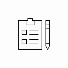 checklist clipboard icon sign vector