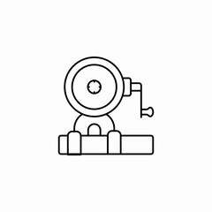 fire bell icon sign vector