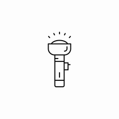 flashlight icon icon sign vector