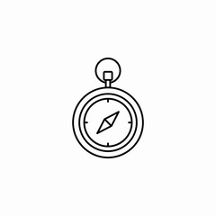 hand compass icon sign vector