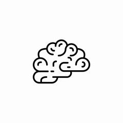 human brain icon icon sign vector
