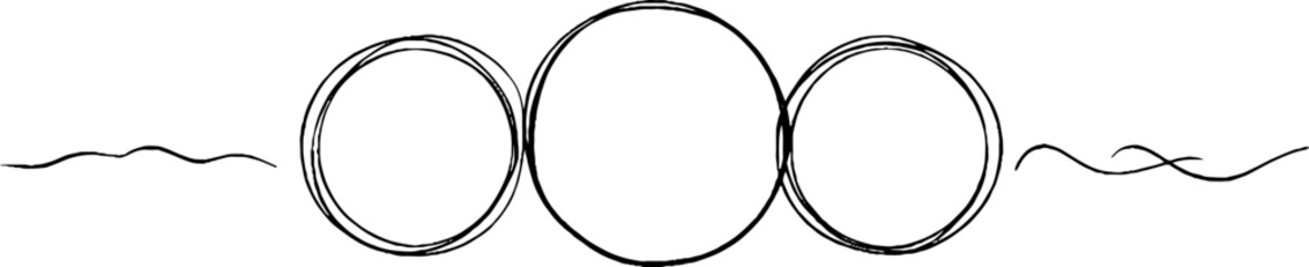Minimalist line art featuring concentric circles and waves for modern aesthetic design