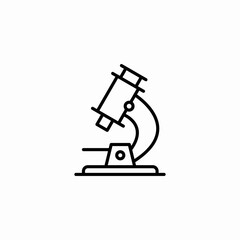 microscope lab icon sign vector