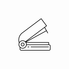 stapler paper icon sign vector