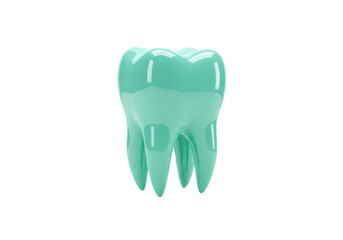 Isolated Shiny Molar Dental Model, Green Tooth, Dentistry Health, Dental Hygiene, Oral Care