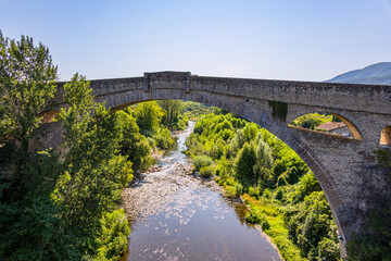 Le vieux Pont du Diable de Céret en France