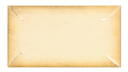Beige, grunge paper texture is cut out in corners for a distressed style. Useful as a branding surface, photo backdrop, or print material.
