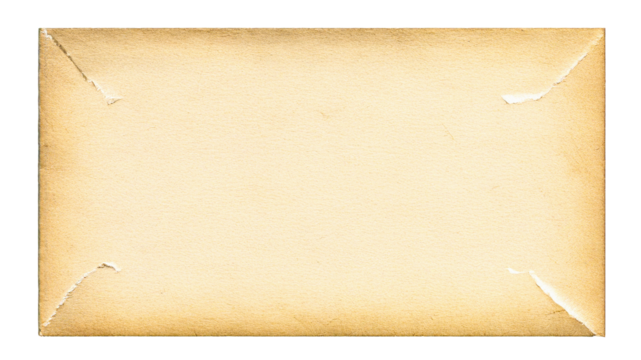 Beige, grunge paper texture is cut out in corners for a distressed style. Useful as a branding surface, photo backdrop, or print material.