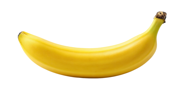 Single ripe banana against black background (2)