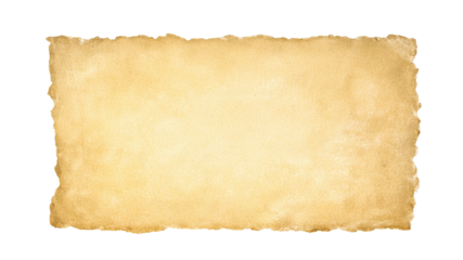 Beige textured paper cutout floats. Ripped edges. Perfect transparent PNG overlay, poster, social media template.