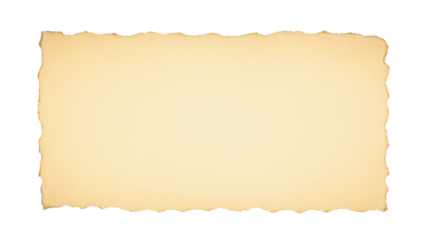 Antique yellow paper shows torn edges. This paper texture creates vintage backgrounds, digital art, product mockups, branding assets, social media design.