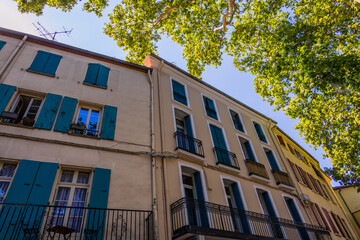 Dans les rues du village d'artistes de Céret en France