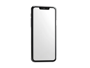 A black smartphone with a blank white screen (2)