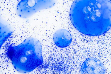 Macro Close up of Copper Peptides Powder Mixed with Skincare Gel