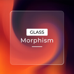 Abstract Glass Morphism Background Trendy Swirl Design