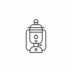 oil lamp camping icon sign vector