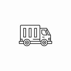 truck van icon sign vector