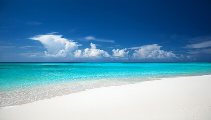 Obraz premium Tropical Beach Paradise With Turquoise Water And White Sand