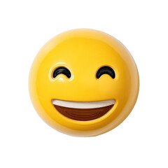 Smiling yellow emoji face